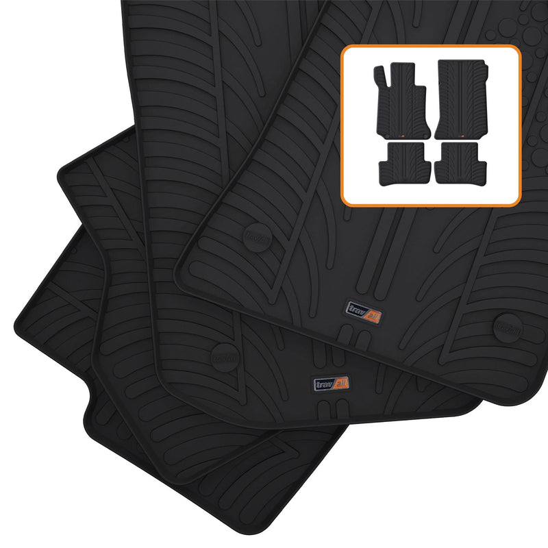 Alfombrillas de goma de la clase C de Mercedes (2011-2014)