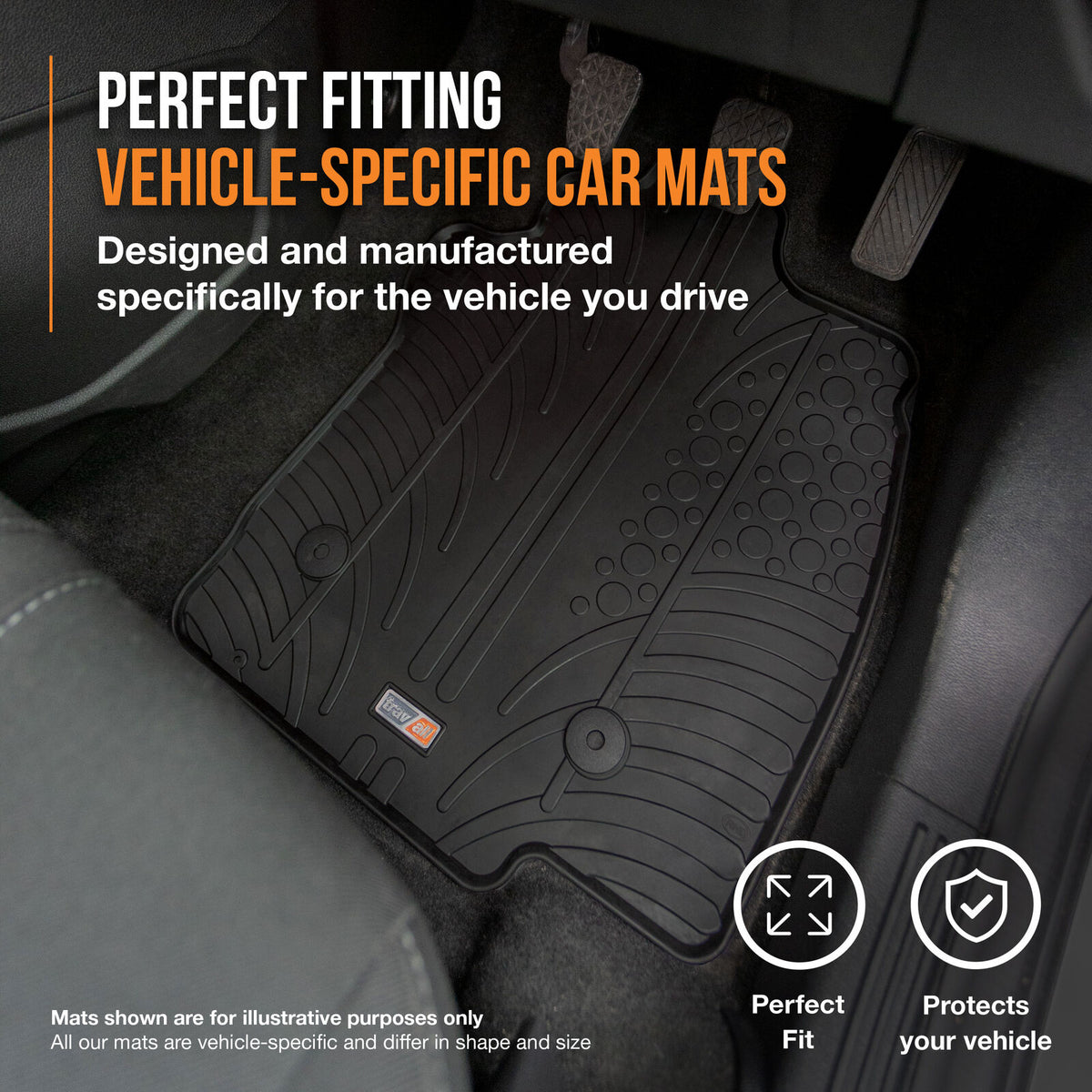 Mini Hachback Rubber Car Mats (2013-2021)