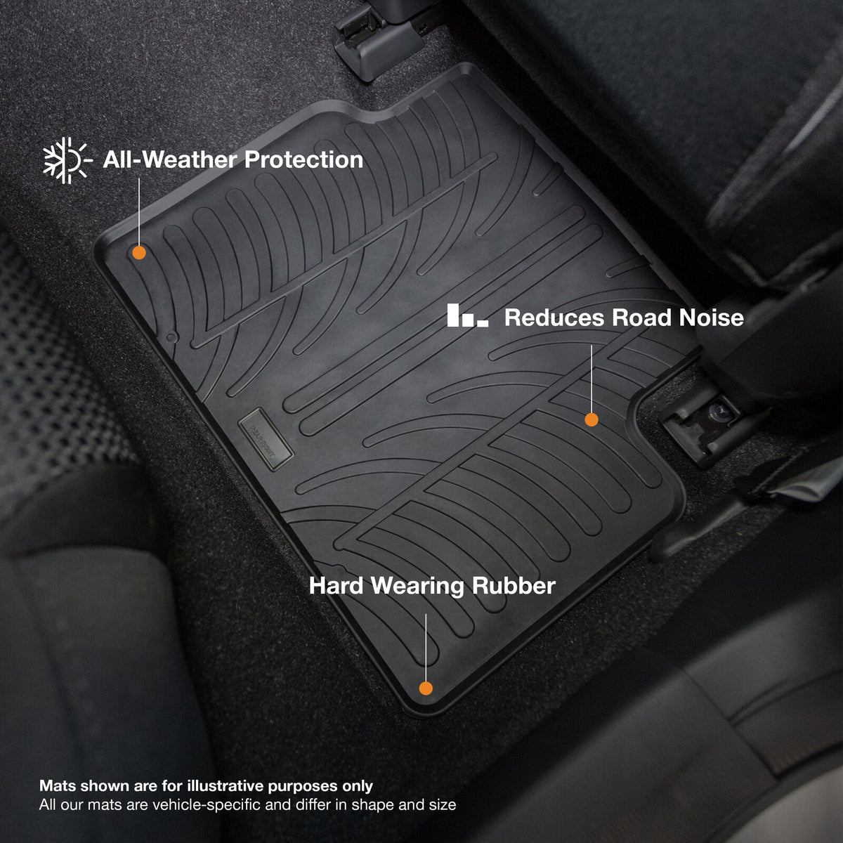 Mini Hachback Rubber Car Mats (2013-2021)